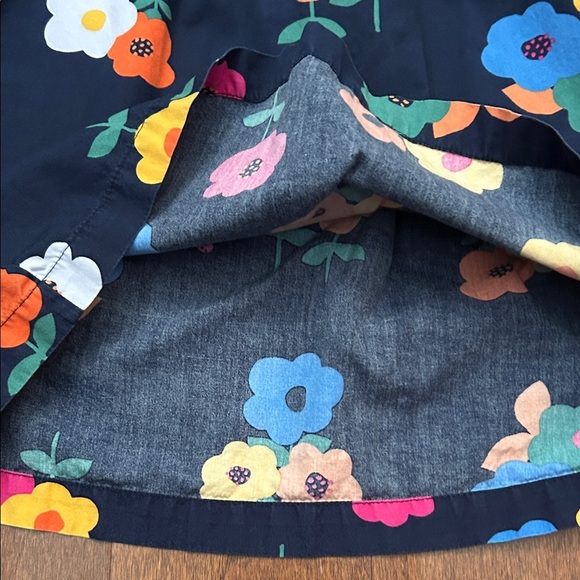 Hanna Andersson Navy Floral Kids Blouse, Size 6/7 - Picture 7 of 12